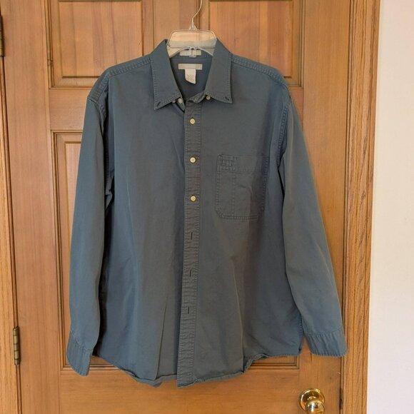 Hunter Green Field Gear long sleeve button down cotton shirt size L - Picture 1 of 5